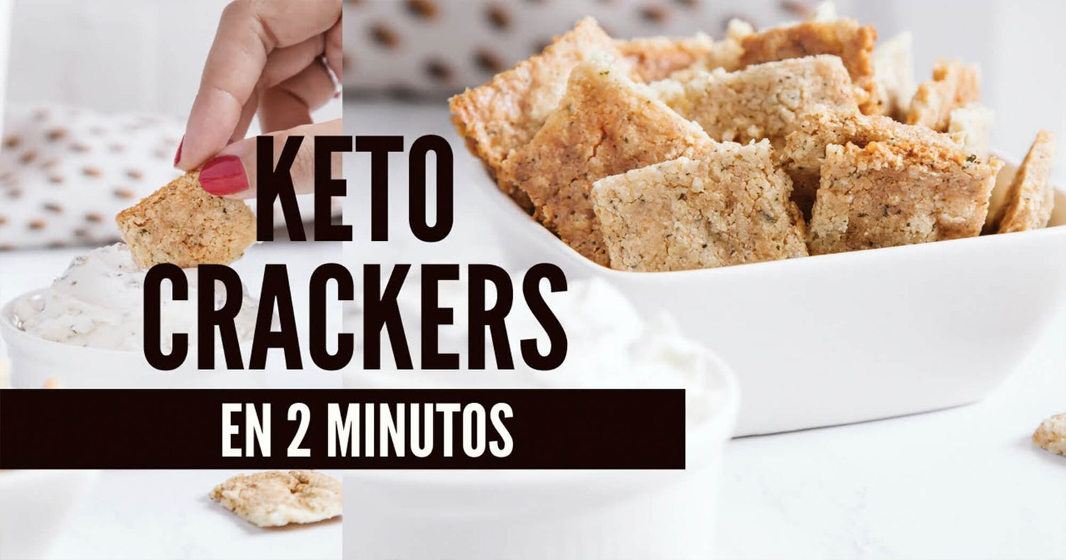Receta de keto crackers muy crujientes al microondas Keto con Laura