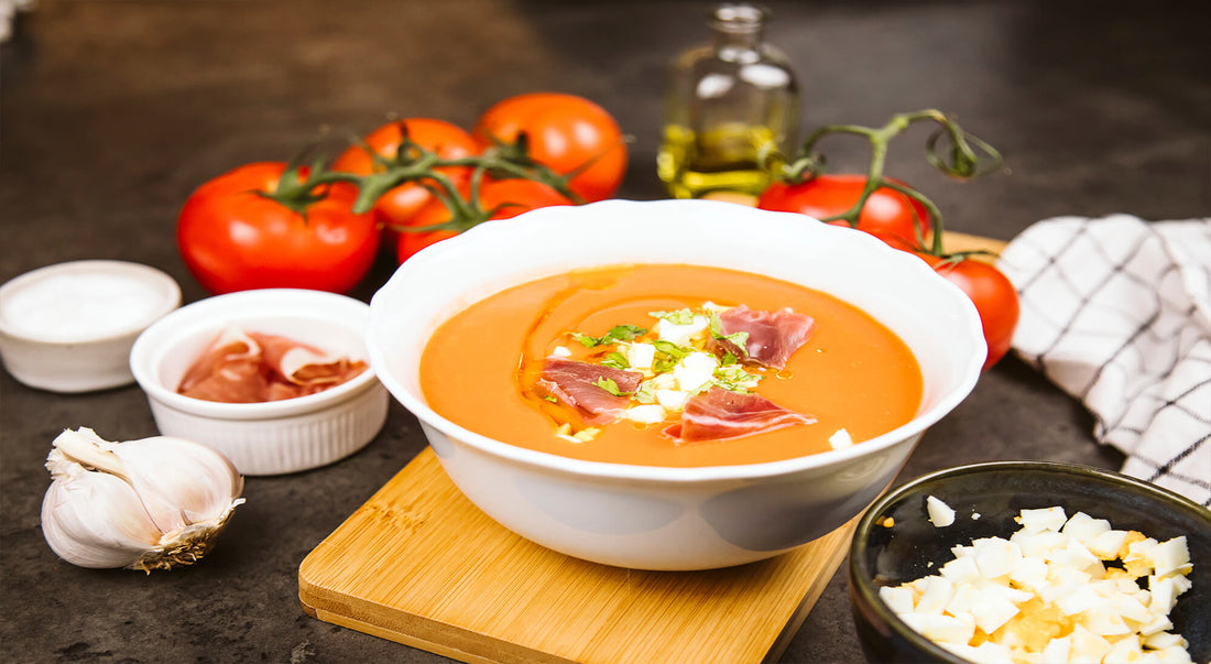 Receta de salmorejo sano, sin pan e igual de exquisito 8 Merca2.es Cómo servir el salmorejo sin pan