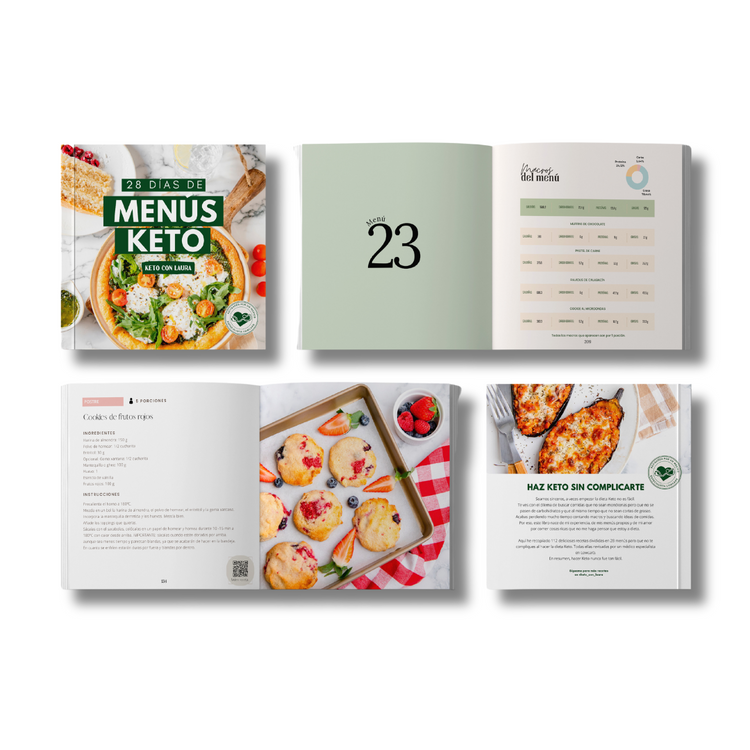 Menús Keto y Keto para principiantes - Formato físico