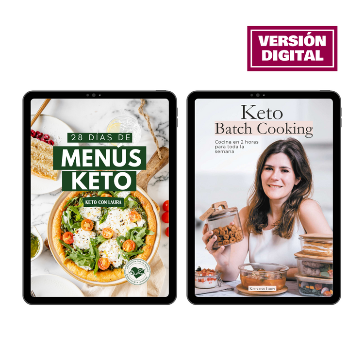 Menús Keto y Keto Batch Cooking - Formato digital
