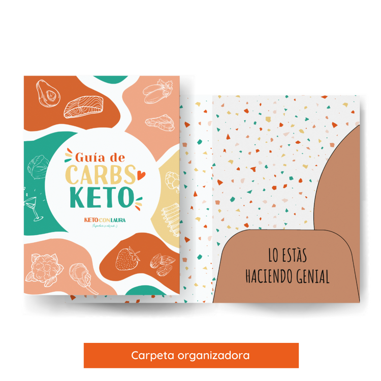 Menús Keto y Guía de carbohidratos keto, conversiones y sustituciones - Formato físico