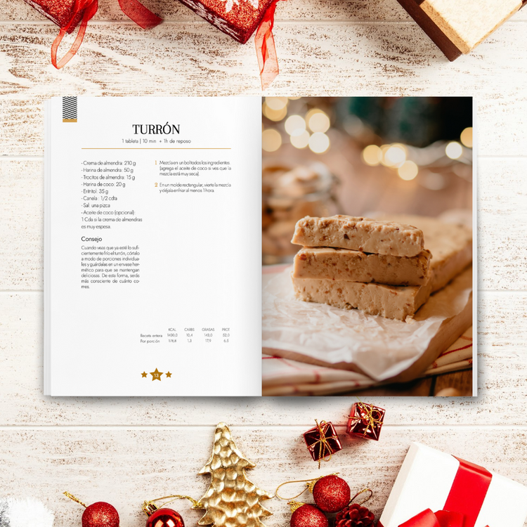 Postres Keto, para una Navidad muy dulce - Libro de recetas (tapa blanda)