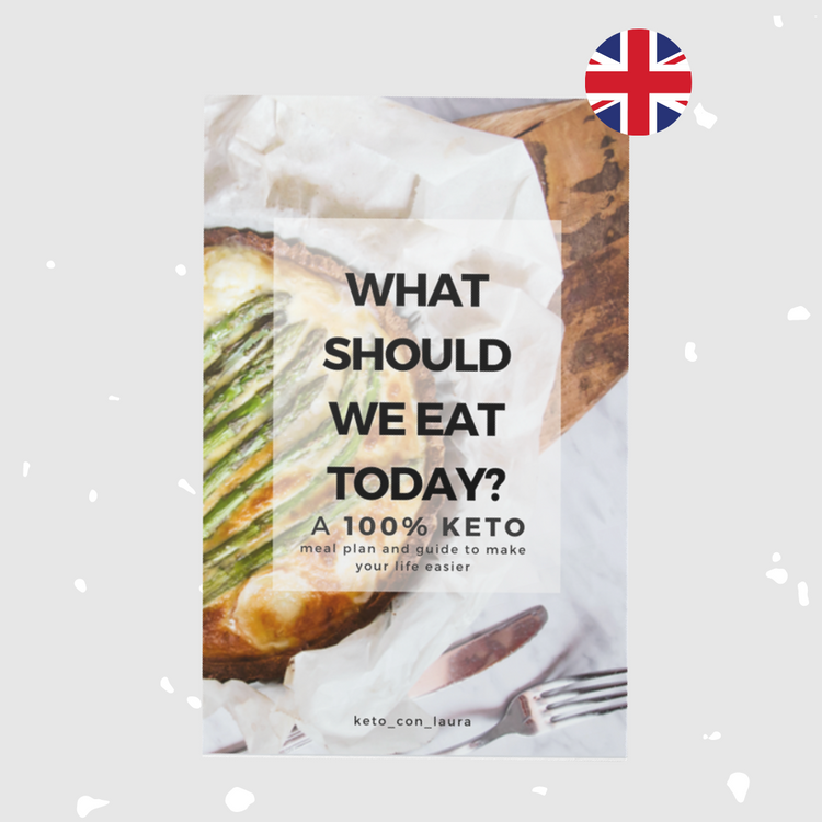 What should we eat today? Keto ENGLISH meal plan Printed version - Keto con Laura